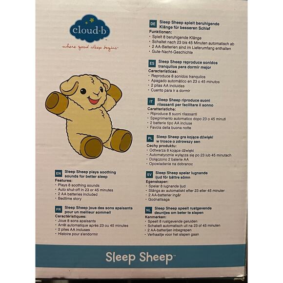 NEW NIB Cloud B Sleep Sheep On the Go Sound Machine Travel Lullabies White Noise - Picture 4 of 8